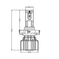 LED лампи AMS VISION-R PSX24 5500K CANBUS