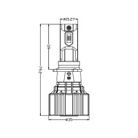 LED лампи AMS VISION-R PSX26 5500K CANBUS