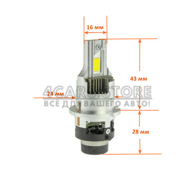 LED лампы Cyclone D4 6000K Type 50