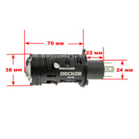 LED лампи Decker LED RGX-02 5.5K H4 45/65W