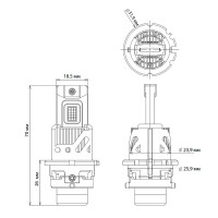 LED лампи Decker PL-07 6K D2