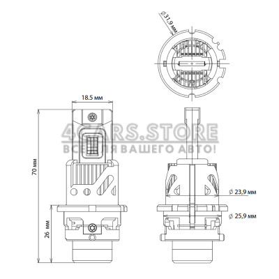 LED лампы Decker PL-07 6K D4S