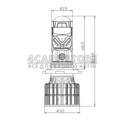 LED лампи Decker GL-01 6K HB3