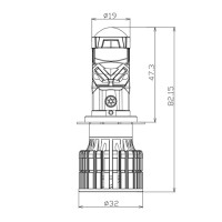 LED лампи Decker GL-01 6K H7