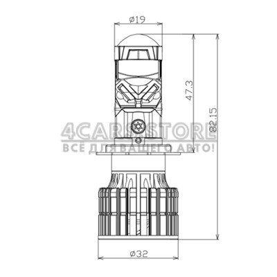 LED лампи Decker GL-01 6K H7