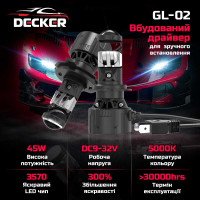 LED лампи Decker GL-02 5K H4 H/L