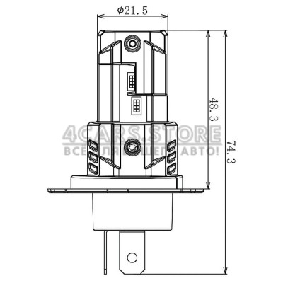 LED лампи Sigma E3 H4 H/L LED лампи Sigma E3 H4 H/L