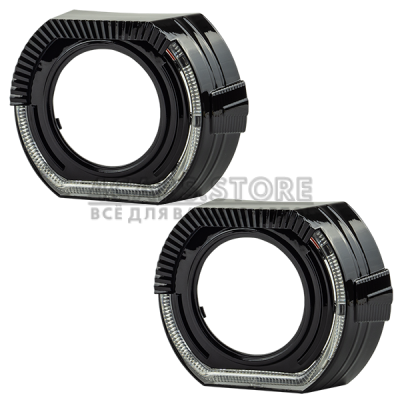 Маски для автомобільних лінз DriveX MS A-103 3.0" Black White+Yellow