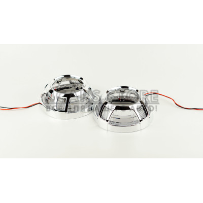 Маски для автомобільних лінз DriveX MS A-108 3.0" Silver White